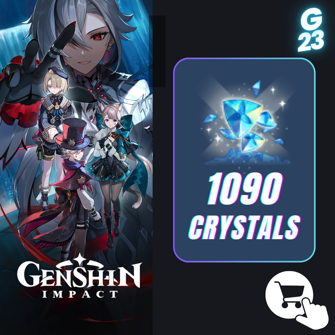 Genshin : 1090 Genesis Crystals (980 + 110 Bonus)