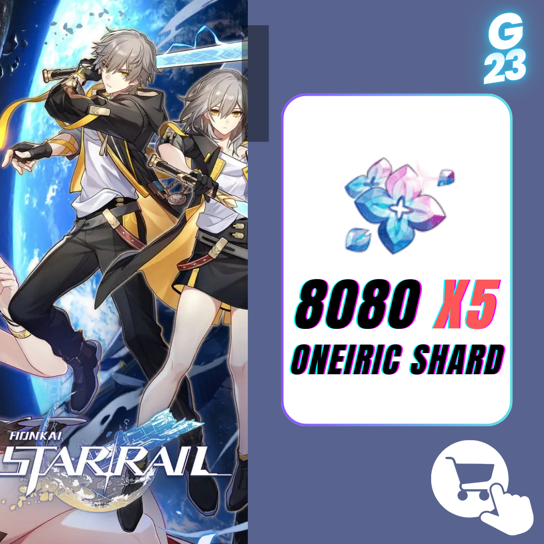 HSR : 8080 Oneiric Shard (6480 + 1600 Bonus) X5