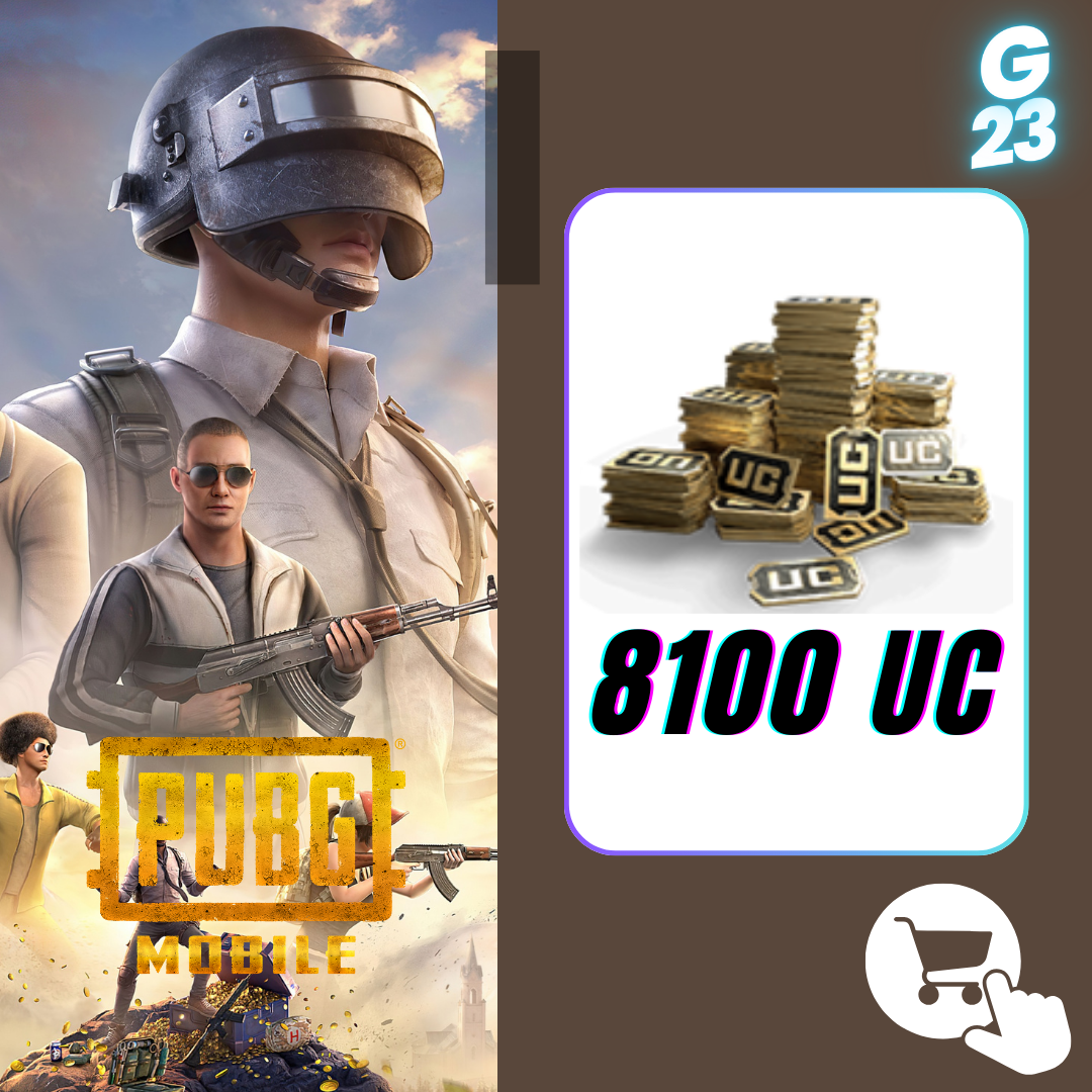 PUBG M : 8100 UC